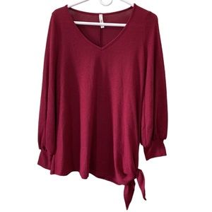 Emerald Women’s Burgundy Sweater Size Medium